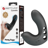 Pretty Love Camelia Honey Finger Adult Massager Black Finger and Tongue Vibrators